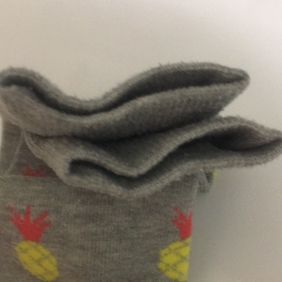 Pineapple Dress Socks Gray EUC - Picture 3 of 3